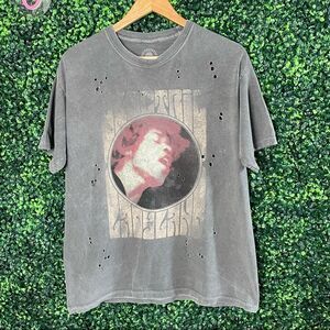 Distressed Jimi Hendrix Graphic Tee Sz M/L